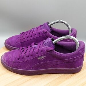 PUMA  Shoes‎ Size 7 C Suede JR Classic Sneaker Imperial Purple 35511070 Flaws